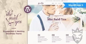 SheSaidYes - Engagement & Wedding WordPress Theme