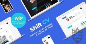 ShiftCV - Blog  Resume  Portfolio  WordPress Theme