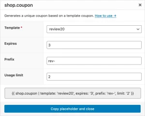 ShopMagic Customer Coupons