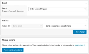 ShopMagic Manual Actions