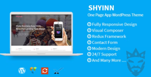 Shyinn - One Page App WordPress Theme