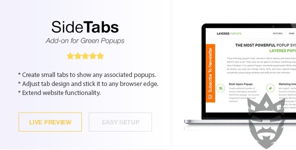 Side Tabs – Green Popups Add-On