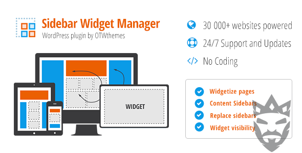 Sidebar  Widget Manager for WordPress