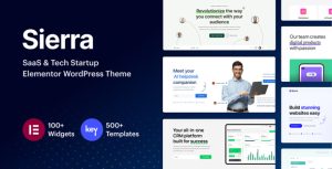 Sierra - SaaS  Tech Startup Elementor WordPress Theme