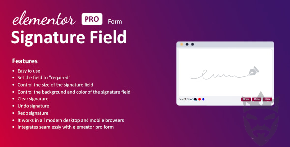 Signature Field for Elementor Form