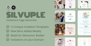 Silvuple - Online Invitations Maker (Addon For Elementor)