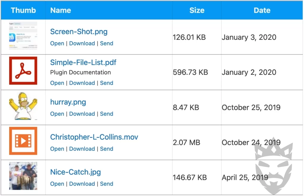 Simple File List Access