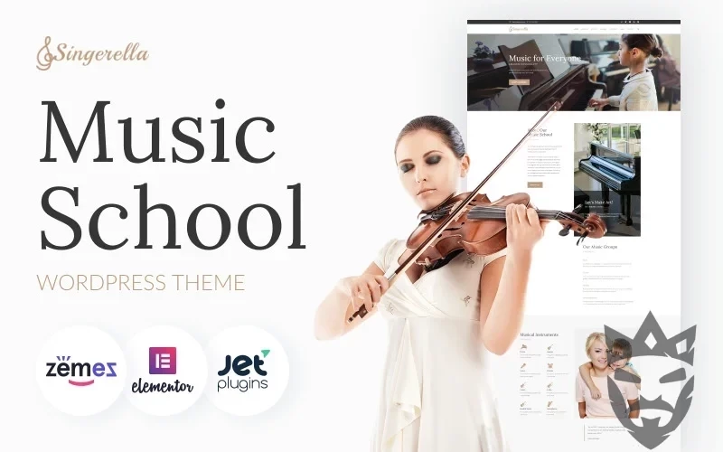 Singerella - Music School WordPress Theme