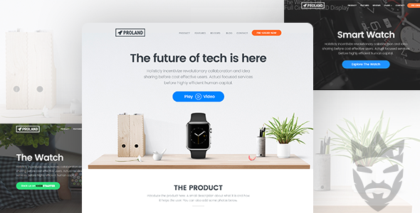 Single Product Landing Page WordPress Theme - Proland