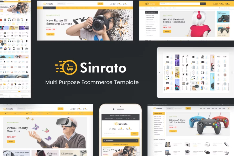 Sinrato - Electronics Theme for WordPress