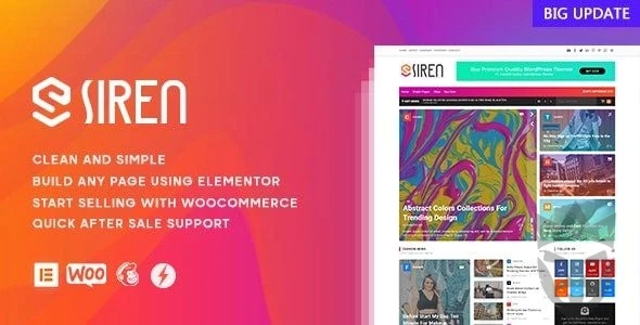 Siren - News Magazine Elementor WordPress Theme