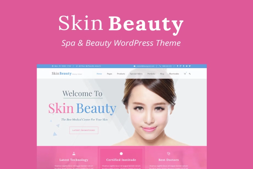 Skin Beauty - Beauty | Spa | Salon WordPress Theme