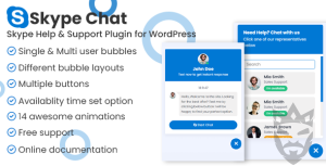 Skype Chat Support Pro WordPress Plugin