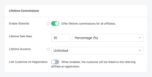 SliceWP - Lifetime Commissions  Add-On