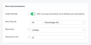 SliceWP - Recurring Commissions Add-On