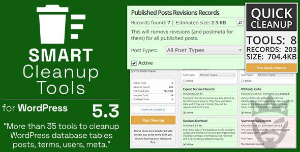 Smart Cleanup Tools - Plugin for WordPress