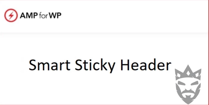Smart Sticky Header for AMP
