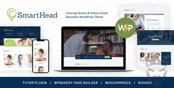 SmartHead | Tutoring Service  Online School Education WordPress Theme