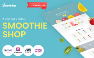 Smoothez - Organic Smoothie Store ECommerce Modern Elementor WooCommerce Theme