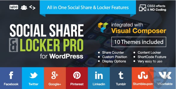 Social Share  Locker Pro WordPress Plugin