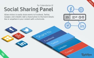 Social Sharing Panel for Calendarize it!