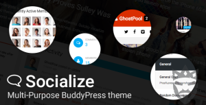 Socialize: Multi-Purpose BuddyPress Theme