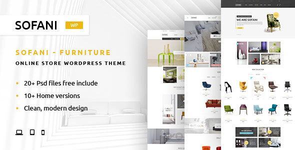 Sofani - Furniture Store WooCommerce WordPress Theme