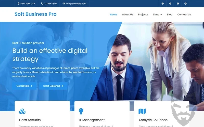 Soft Business Pro - Clean and Modern WordPress Business Theme WordPress Theme