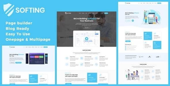 Softing - WordPress Software Landing Page Theme