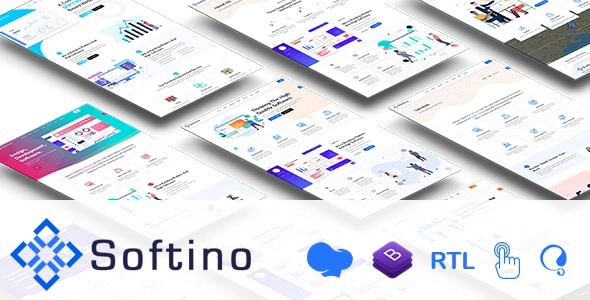 Softino - Multipurpose Software Landing Page WordPress Theme