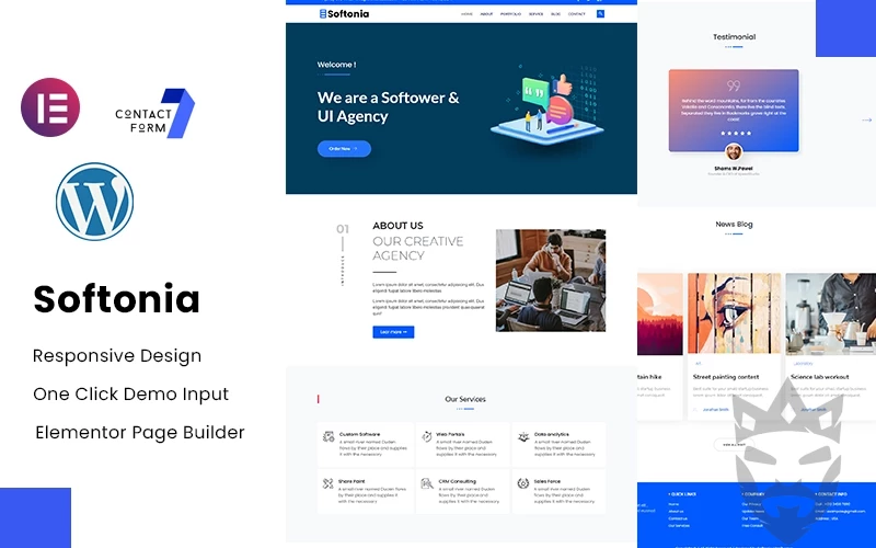 Softonia - IT and Business Consulting WordPress Theme