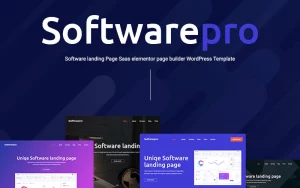 Softwarepro - Software Landing Page Sass WordPress Theme