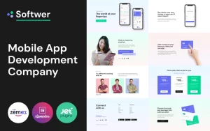 Softwer - Mobile App Development Company Website Template WordPress Theme