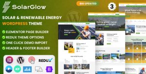 Solar  Renewable Energy Elementor WordPress Theme