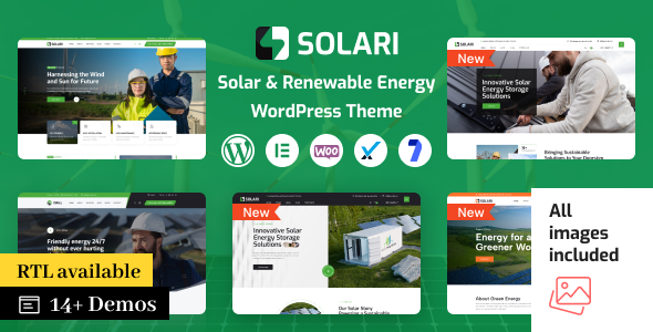 Solari - Ecology  Solar Energy WordPress Theme