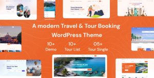 Tourio - Travel  Tour Booking WordPress Theme