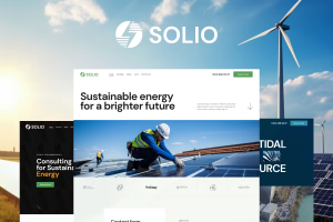 Solio stylish responsive WordPress theme