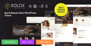 Solox - Spa  Beauty WordPress Theme