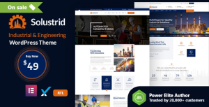 Solustrid - Factory  Industrial Business WordPress Theme