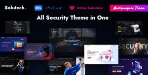 Solutech - Security  CCTV WordPress Theme