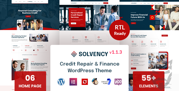 Solvency - Finance  Credit Repair WordPress Theme