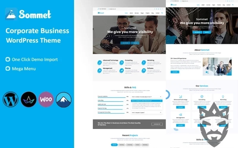 Sommet - Corporate Business WordPress Theme