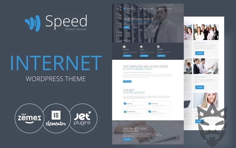 Speed - Internet Theme with Elementor Builder WordPress Theme