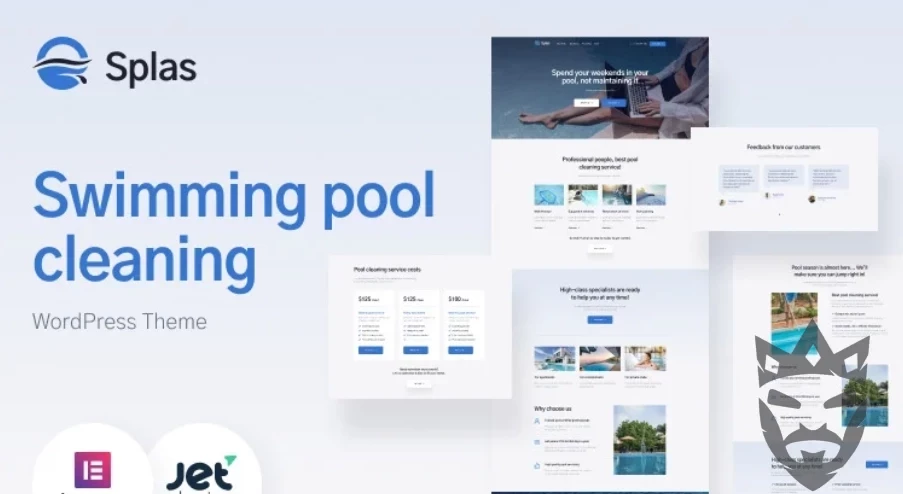 Splas - Swimming Pool Cleaning WordPress Theme and Maintenance Service