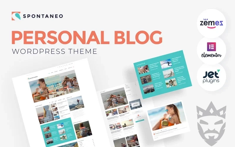 Spontaneo - Personal Travel Blog WordPress Theme