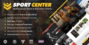 Sport Center - Multipurpose Events & Education WordPress Theme