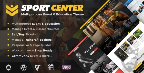 Sport Center - Multipurpose Events & Education WordPress Theme