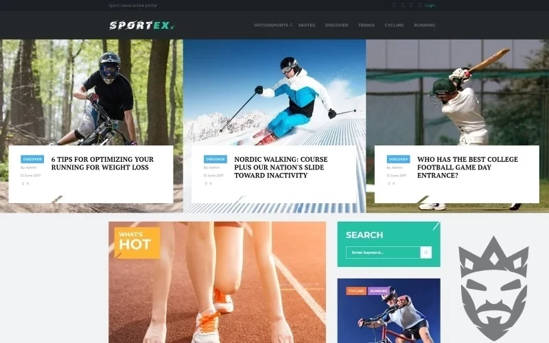 Sportex - Sports News Responsive WordPress theme WordPress Theme