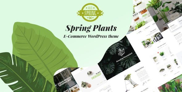 Spring Plants - Gardening  Houseplants WordPress Theme