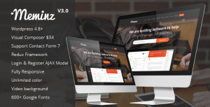 Meminz - Download Software Landing Page Theme